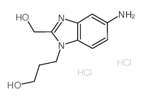 3-(5-Amino-2-hydroxymethyl-benzoimidazol-1-yl)-propan-1-ol dihydrochloride Structure