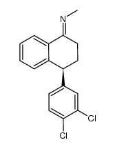 4(S)-(3,4-dichlorophenyl)-3,4-dihydro-N-methyl-1(2H)-naphthalenimine Structure