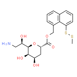 (8-(methyldithio)-1-naphthyl)methyl-8-amino-2,6-anhydro-3,8-dideoxyoctonate Structure