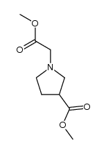 1-(carbomethoxymethyl)-3-carbomethoxypyrrolidine Structure