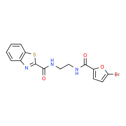 N-(2-{[(5-bromofuran-2-yl)carbonyl]amino}ethyl)-1,3-benzothiazole-2-carboxamide picture