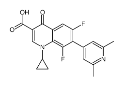 1-cyclopropyl-6,8-difluoro-1,4-dihydro-7-(2,6-dimethyl-4-pyridinyl)-4-oxo-3-quinolinecarboxyic acid结构式