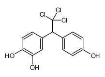 4-[2,2,2-trichloro-1-(4-hydroxyphenyl)ethyl]benzene-1,2-diol结构式