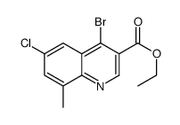 4-Bromo-6-chloro-8-methylquinoline-3-carboxylic acid ethyl ester picture