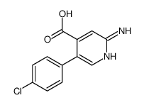 2-amino-5-(4-chlorophenyl)pyridine-4-carboxylic acid Structure