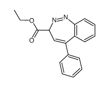 5-Phenyl-3H-1,2-benzodiazepine-3-carboxylic acid ethyl ester Structure