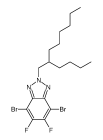 4,7-dibroMo-2-(2-butyloctyl)-5,6-difluoro-2H-benzo[d][1,2,3]triazole structure