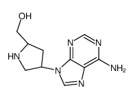 [(2R,4R)-4-(6-aminopurin-9-yl)pyrrolidin-2-yl]methanol Structure