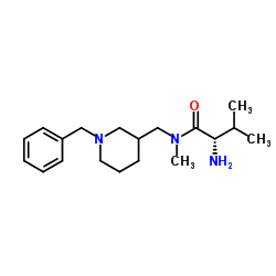 N-[(1-Benzyl-3-piperidinyl)methyl]-N-methyl-L-valinamide结构式