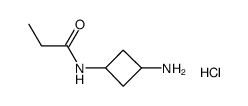 N-(3-Aminocyclobutyl)Propanamide Hydrochloride结构式