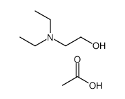 diethyl(2-hydroxyethyl)ammonium acetate Structure