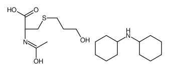 (2R)-2-acetamido-3-(3-hydroxypropylsulfanyl)propanoic acid,N-cyclohexylcyclohexanamine Structure