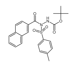 tert-butyl 2-(naphthalene-2-carbonyl)-2-tosylhydrazinecarboxylate Structure