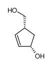 (1S,4R)-(+)-4-(Hydroxymethyl)cyclopent-2-enol Structure