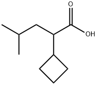 2-Cyclobutyl-4-methyl-pentanoic acid Structure
