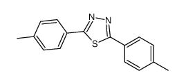 2,5-bis(4-methylphenyl)-1,3,4-thiadiazole Structure