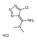 (1Z)-1-(5-chlorotriazol-4-ylidene)-N',N'-dimethylmethanediamine,hydrochloride Structure