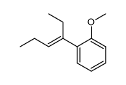 2-(1-Ethyl-buten-(1)-yl)-anisol Structure