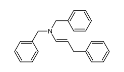 N,N-dibenzyl-N-(3-phenylprop-1-enyl)amine Structure