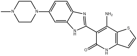 7-Amino-6-[6-(4-methyl-1-piperazinyl)-1H-benzimidazol-2-yl]-thieno[3,2-b]pyridin-5(4H)-one picture