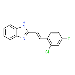 2-(2,4-DICHLOROSTYRYL)-1H-1,3-BENZIMIDAZOLE结构式