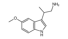 2-(5-methoxy-1H-indol-3-yl)propan-1-amine结构式