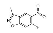 6-Fluoro-3-methyl-5-nitro-1,2-benzisoxazole Structure