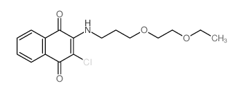 1,4-Naphthalenedione,2-chloro-3-[[3-(2-ethoxyethoxy)propyl]amino]- picture