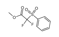 BENZENESULFONYL-DIFLUORO-ACETIC ACID METHYL ESTER Structure