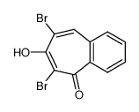 5,7-Dibrom-6-hydroxy-2,3-benzotropon Structure