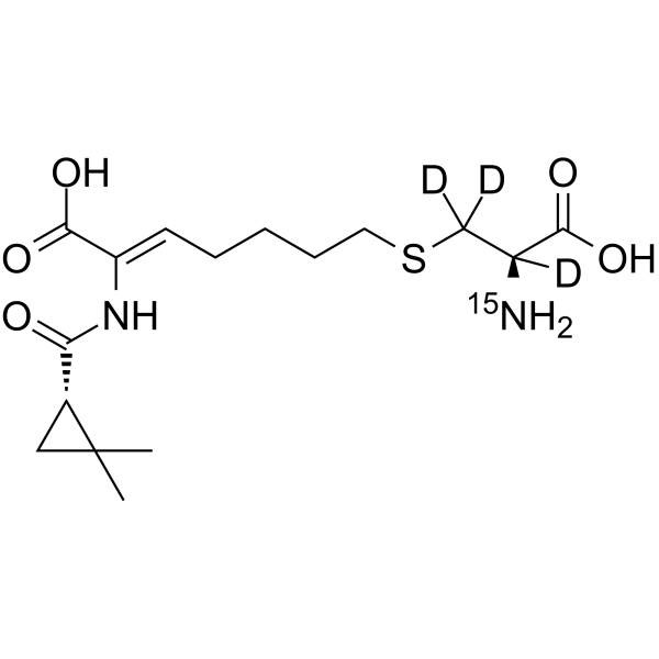 Cilastatin-15N,d3 structure