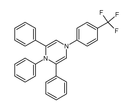 4-(4-trifluoromethylphenyl)-1,2,6-triphenyl-1,4-dihydropyrazine Structure