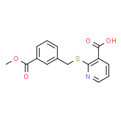 2-{[3-(methoxycarbonyl)benzyl]thio}nicotinic acid结构式