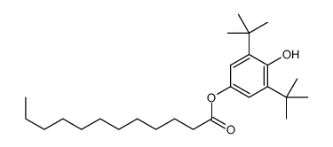 (3,5-ditert-butyl-4-hydroxyphenyl) dodecanoate结构式