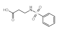 3-(PHENYLSULFONAMIDO)PROPANOIC ACID Structure