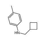 Benzenamine, N-(cyclobutylmethyl)-4-methyl- (9CI)结构式