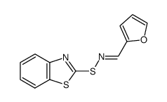 furfural S-benzothiazol-2-yl-thiooxime Structure