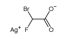 bromo-fluoro-acetic acid , silver-salt Structure