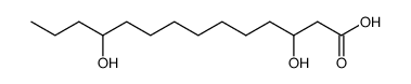 3,11-dihydroxy-tetradecanoic acid Structure