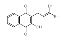 3-(3,3-dibromoprop-2-enyl)-4-hydroxy-naphthalene-1,2-dione picture