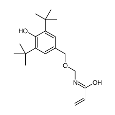 N-(3,5-Di-t-butyl-4-hydroxybenzyloxymethyl)acrylamide结构式