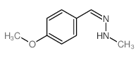 N-[(4-methoxyphenyl)methylideneamino]methanamine Structure