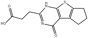 3-(12-Oxo-7-thia-9,11-diazatricyclo[6.4.0.0(2,6)]dodeca-1(8),2(6),9-trien-10-yl)propanoic acid结构式