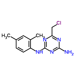 6-(Chloromethyl)-N-(2,4-dimethylphenyl)-1,3,5-triazine-2,4-diamine Structure