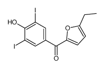 (5-ethylfuran-2-yl)-(4-hydroxy-3,5-diiodophenyl)methanone Structure