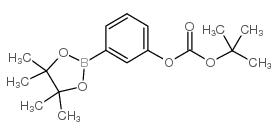 3-(叔丁氧羰氧基)苯硼酸频哪醇酯结构式