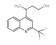 2-(甲基[2-(三氟甲基)-4-喹啉基]氨基)-1-乙醇结构式