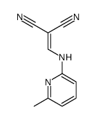 2-[[(6-methylpyridin-2-yl)amino]methylidene]propanedinitrile Structure