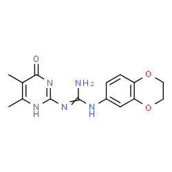 1-(2,3-dihydro-1,4-benzodioxin-6-yl)-3-(5,6-dimethyl-4-oxo-1,4-dihydropyrimidin-2-yl)guanidine picture