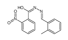 N-[(E)-(2-methylphenyl)methylideneamino]-2-nitrobenzamide结构式